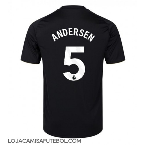 Camisa de Futebol Fulham Joachim Andersen #5 Equipamento Alternativo 2025-26 Manga Curta